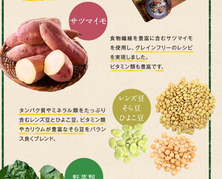 アランズナチュラルドッグフード_穀物