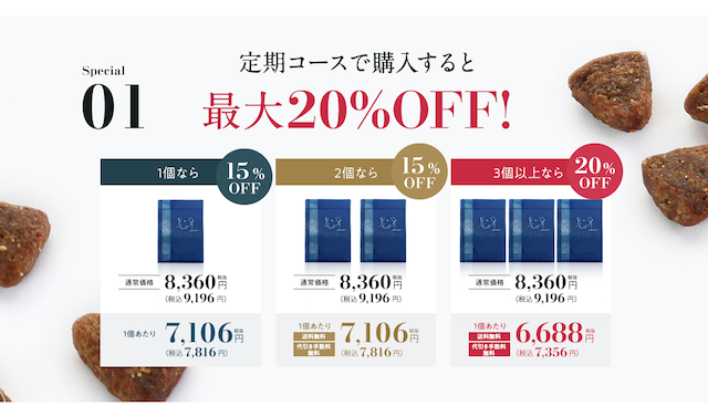 ネルソンズドッグフードの定期コース