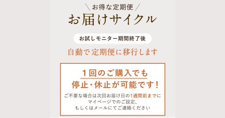 犬猫生活_お届けサイクル