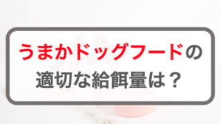 うまかドッグフードの適切な給餌量！計算方法・早見表を公開【子犬・成犬・シニア犬】