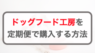 ドッグフード工房を定期便でお得に買う方法！ルールも解説