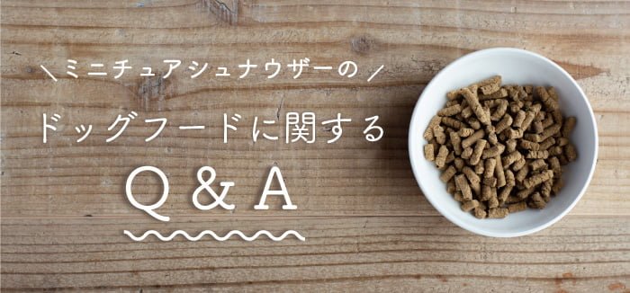 ミニチュアシュナウザーの餌に関するQ&A