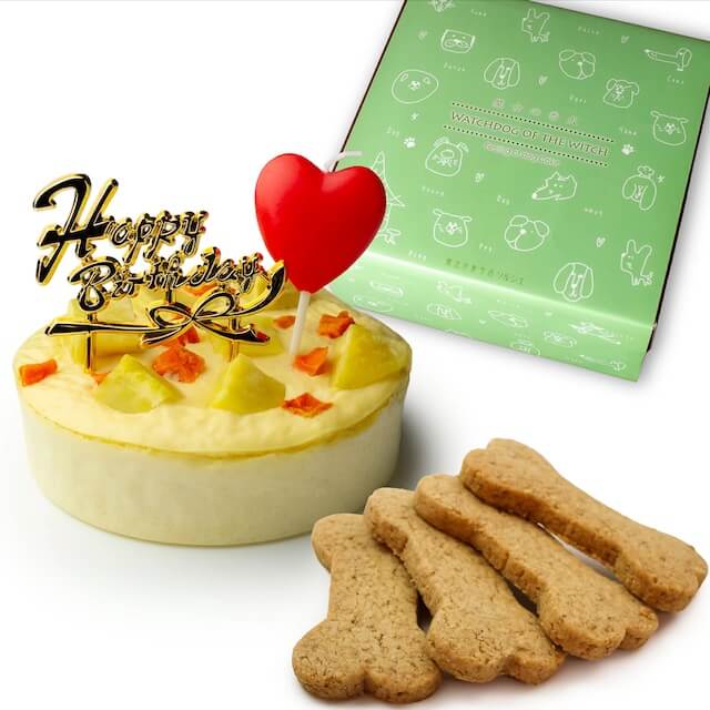 犬用 ベイクド チーズケーキ ボーンクッキー4枚入