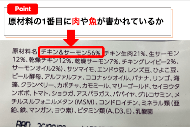 良質な原材料が主原料に使用されているフードを選ぶ