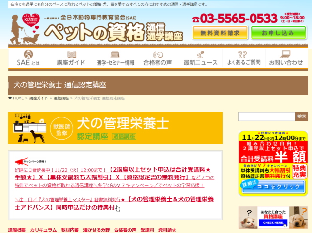 犬の管理栄養士