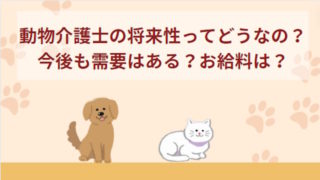動物介護士(ペット介護士)の将来性ってどうなの？給料・収入を増やすには？