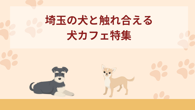 【埼玉】犬と触れ合える犬カフェおすすめ6選！行く前に準備しておきたいことも