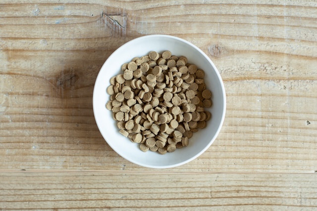 お皿に入ったリブドッグ