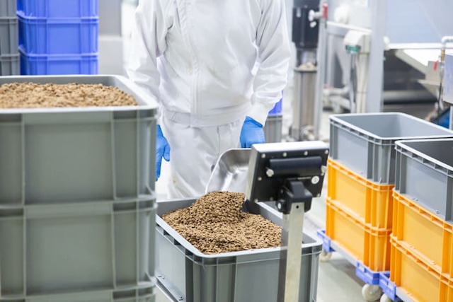 製品粒の完成・計量