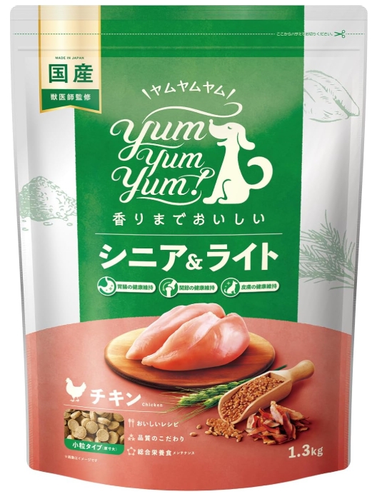 yum yum yum! シニア&ライト チキン ドライタイプ