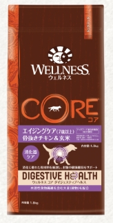 ウェルネス コアダイジェスティブヘルスエイジングケア（7歳以上）骨抜きチキン＆玄米